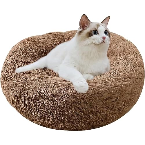 24" Fluffy Cat Bed for Indoor Pets