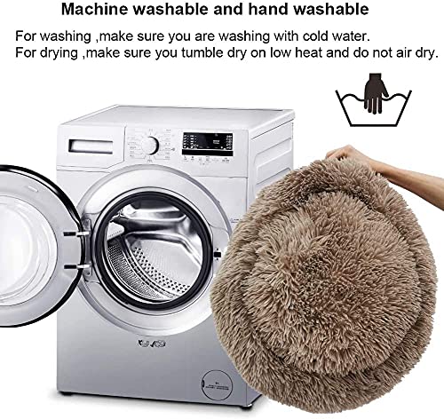 24" Fluffy Cat Bed for Indoor Pets