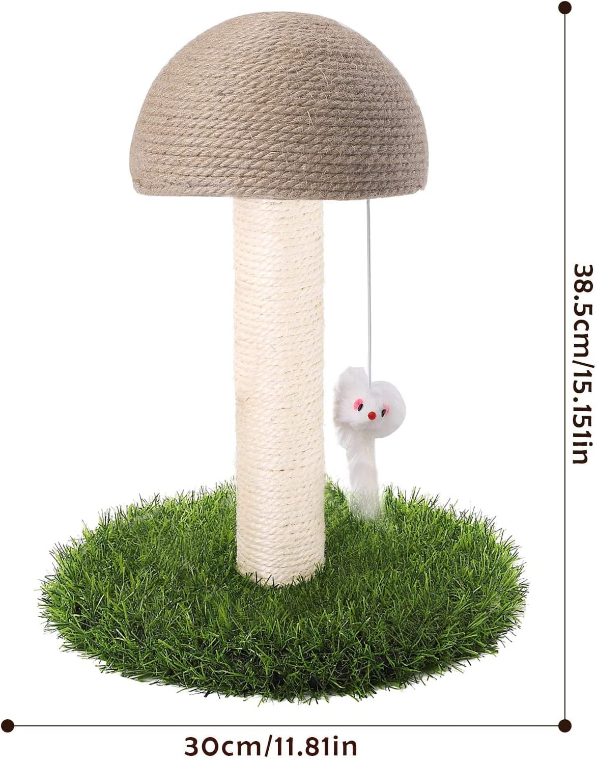 PinkSheep Mushroom Cat Scratching Post Toy