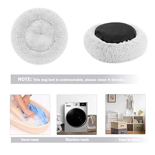 Nepfaivy Cozy Fluffy Cat Donut Bed