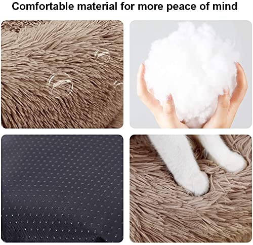 24" Fluffy Cat Bed for Indoor Pets