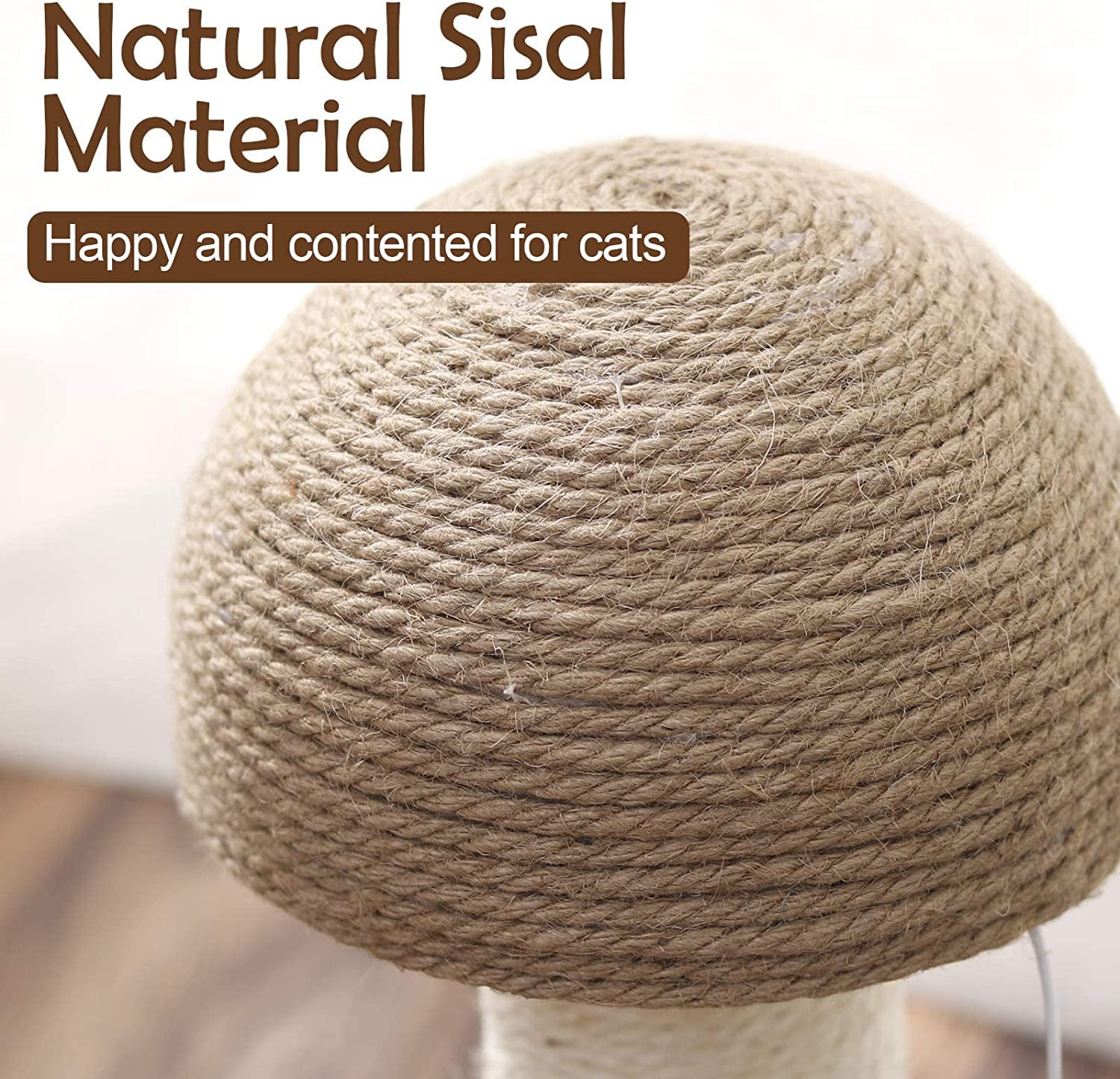 PinkSheep Mushroom Cat Scratching Post Toy