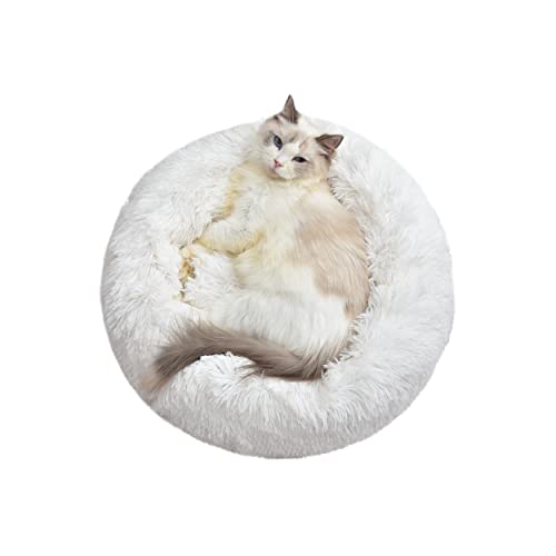 Soft and Fluffy Round Cat Bed – 20inch