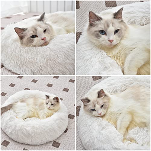 Soft and Fluffy Round Cat Bed – 20inch