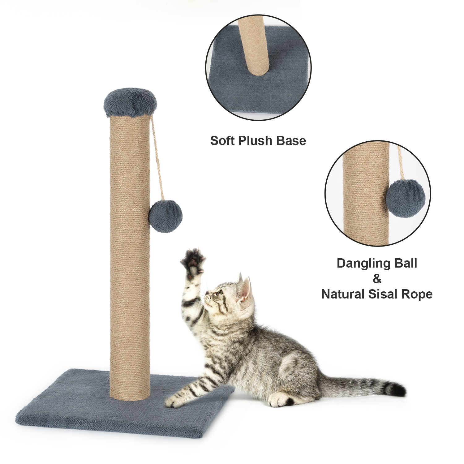 Durable Indoor Cat Scratching Post Ball