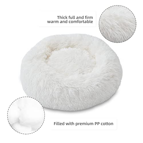 Soft and Fluffy Round Cat Bed – 20inch