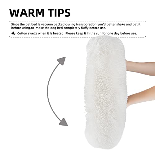 Soft and Fluffy Round Cat Bed – 20inch