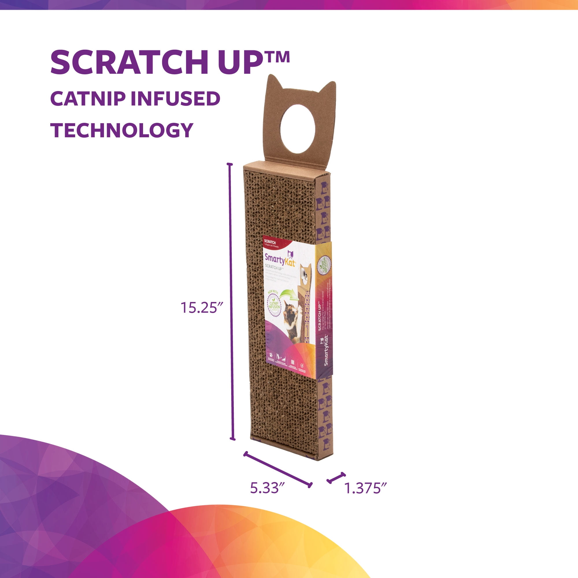 Catnip-Infused Hanging Scratch Pad for Cats