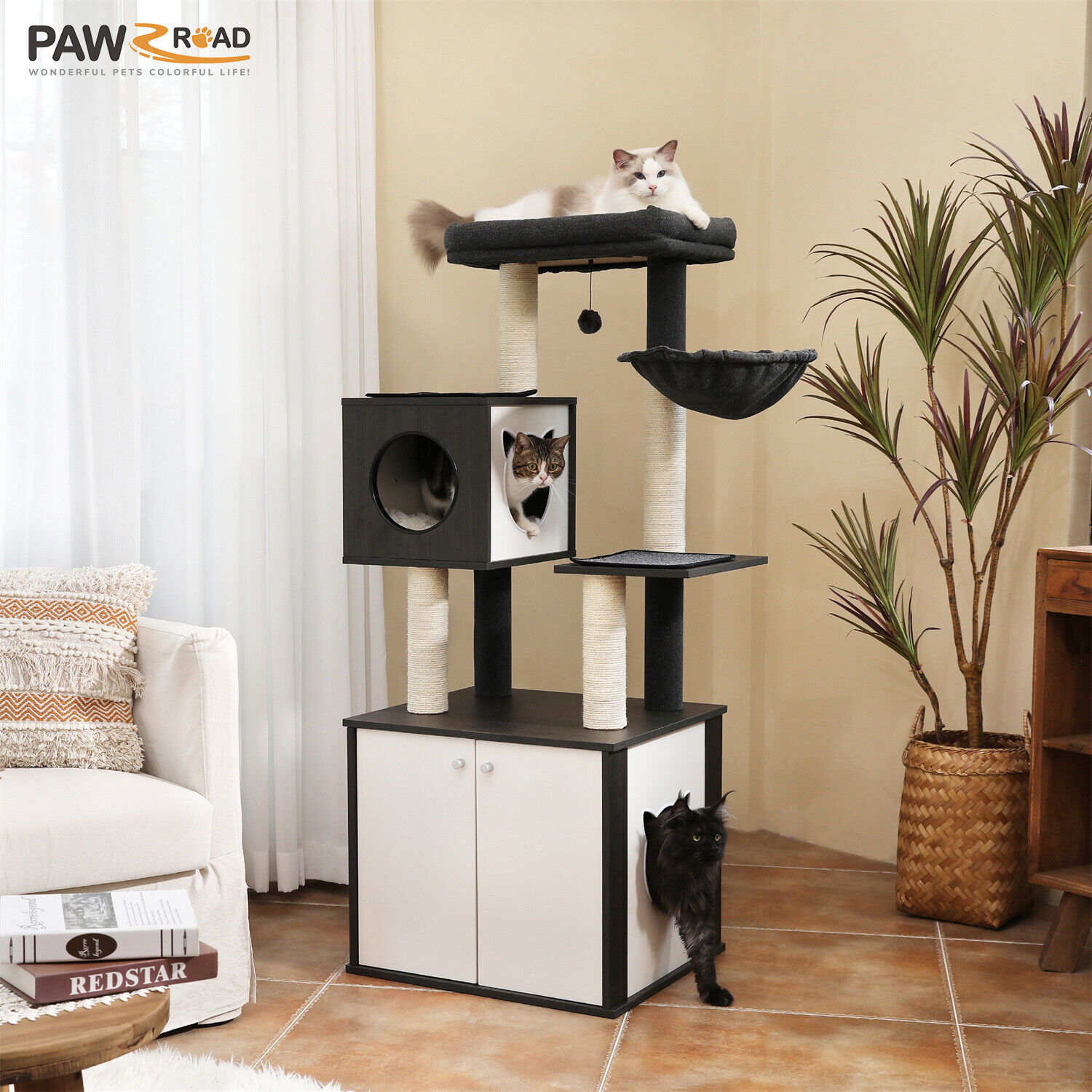 Large Cat Tree Condo Scratcher House