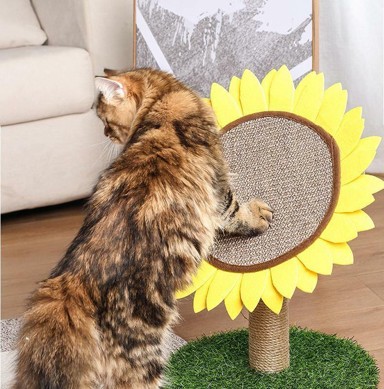 Sunflower Cat Tree & Scratching Post