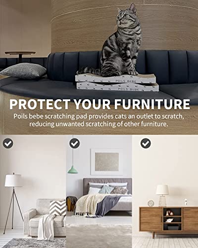 Pack of 4 Cat Scratching Pads with Catnip