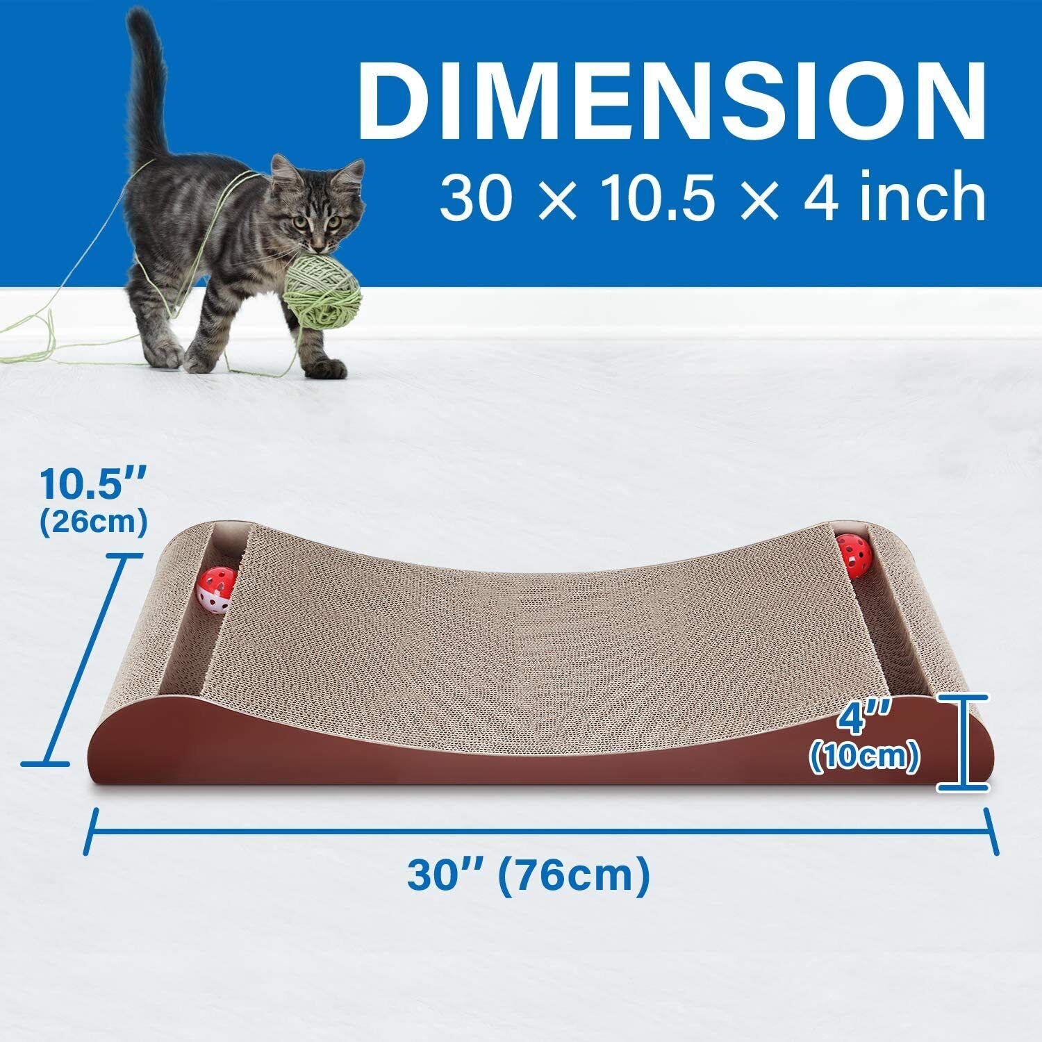 Triangle Cat Scratch Post & Scratching Board Combo