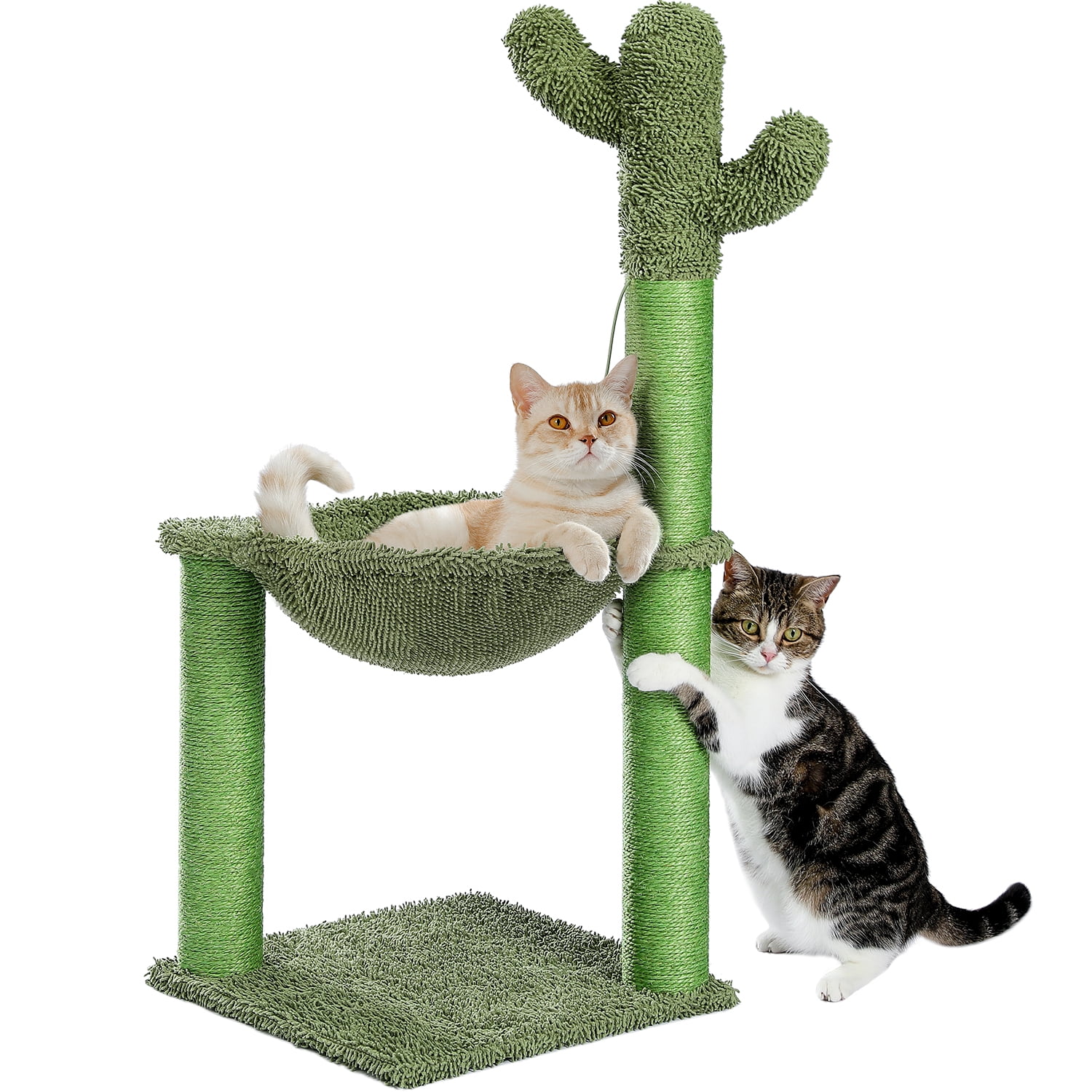 36.8" Tall Green Cat Scratching Post