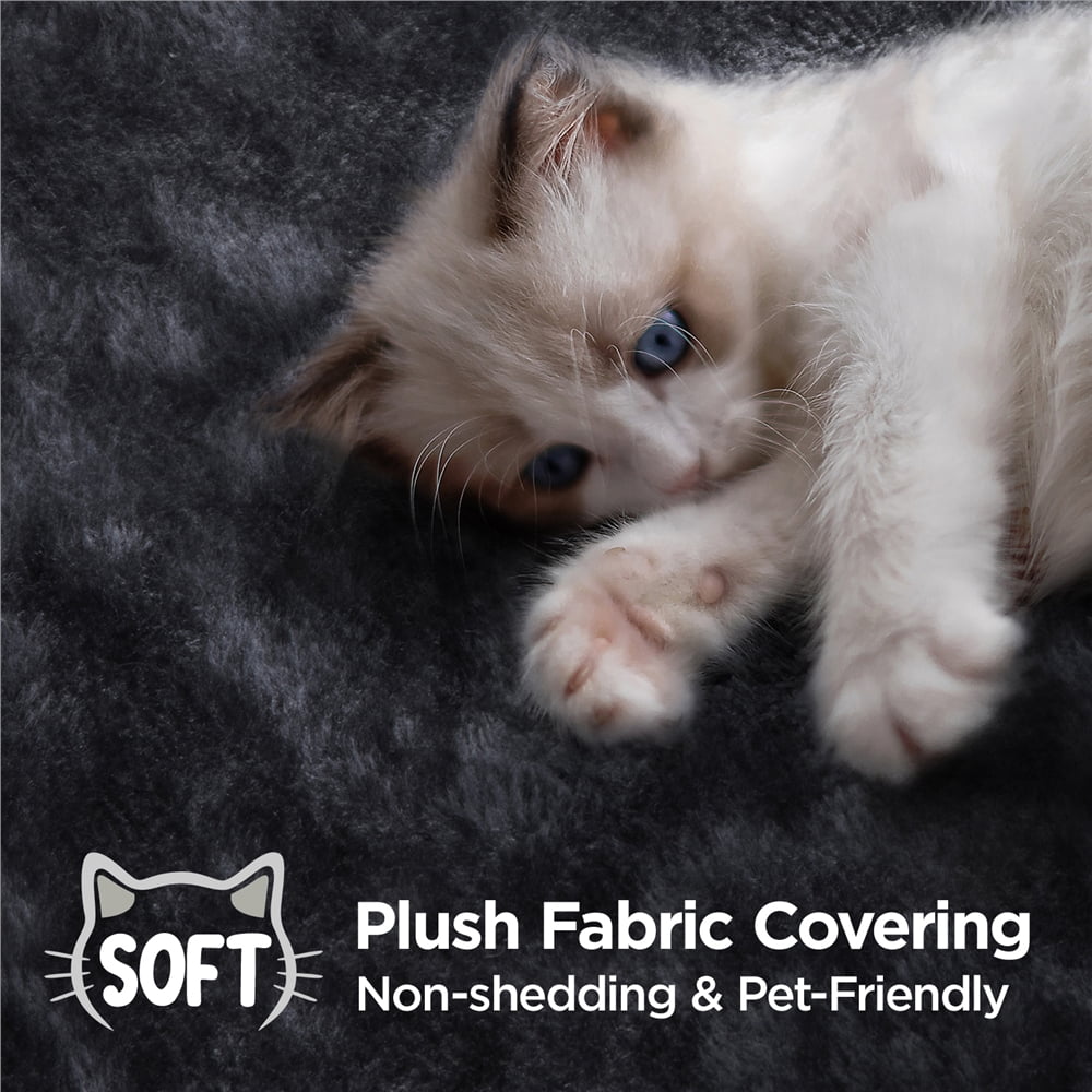 Black Cat Tree with Hammock and Scratching Post