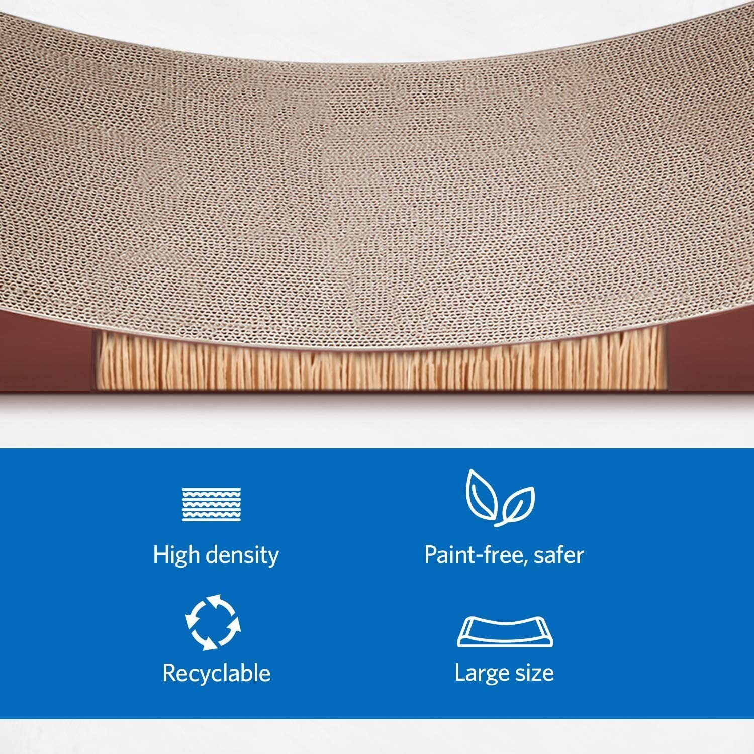 Triangle Cat Scratch Post & Scratching Board Combo