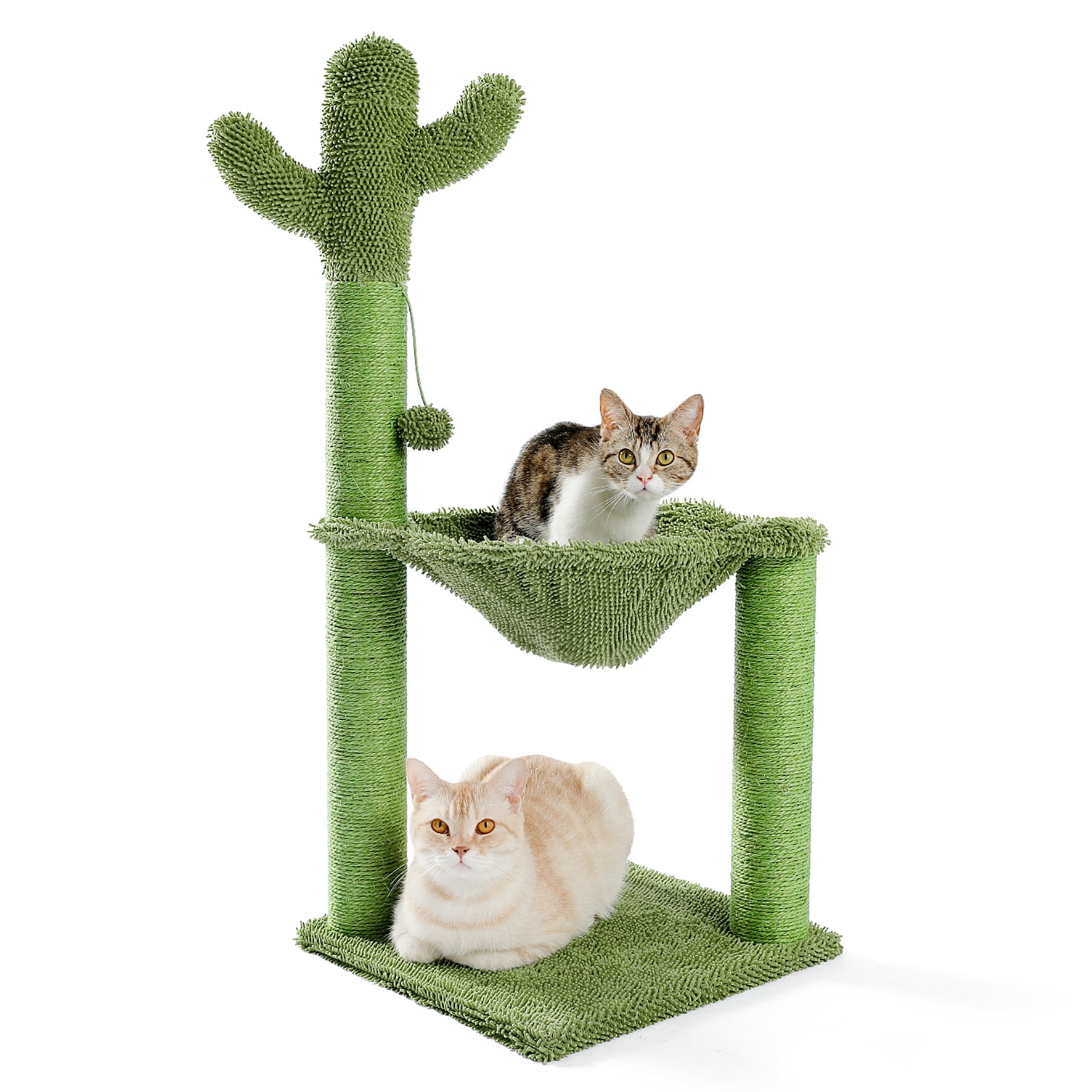 36.8" Tall Green Cat Scratching Post