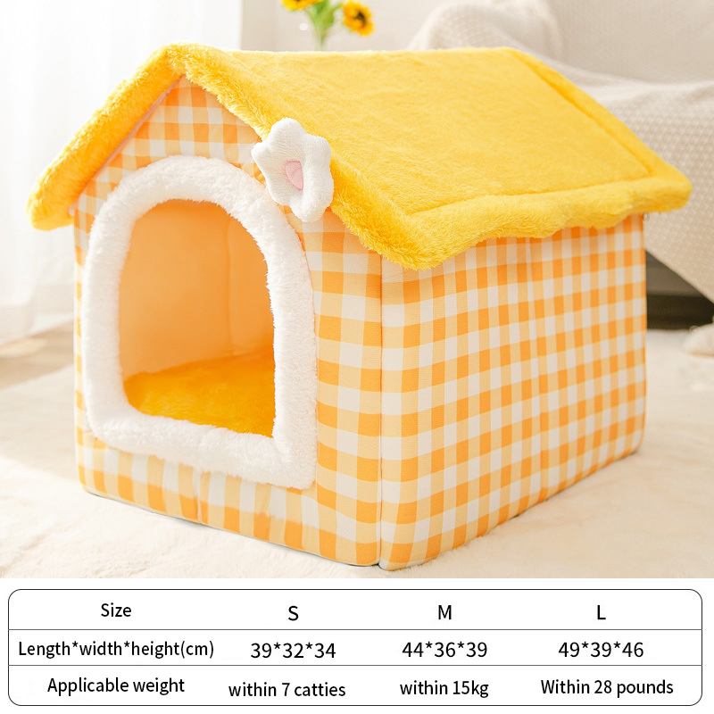 Soft Plush Enclosed Cat Bed 2023