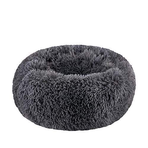 Soft Plush Round Pet Bed for Cats