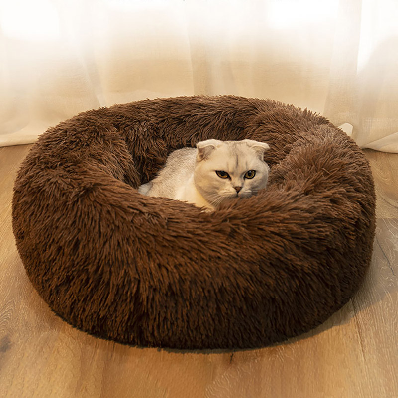Cozy Cat and Dog Donut Bed