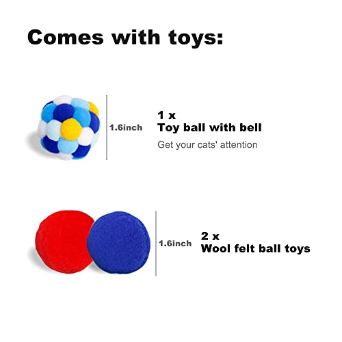 Scratch-Resistant Cat Tunnel Bed with Toys