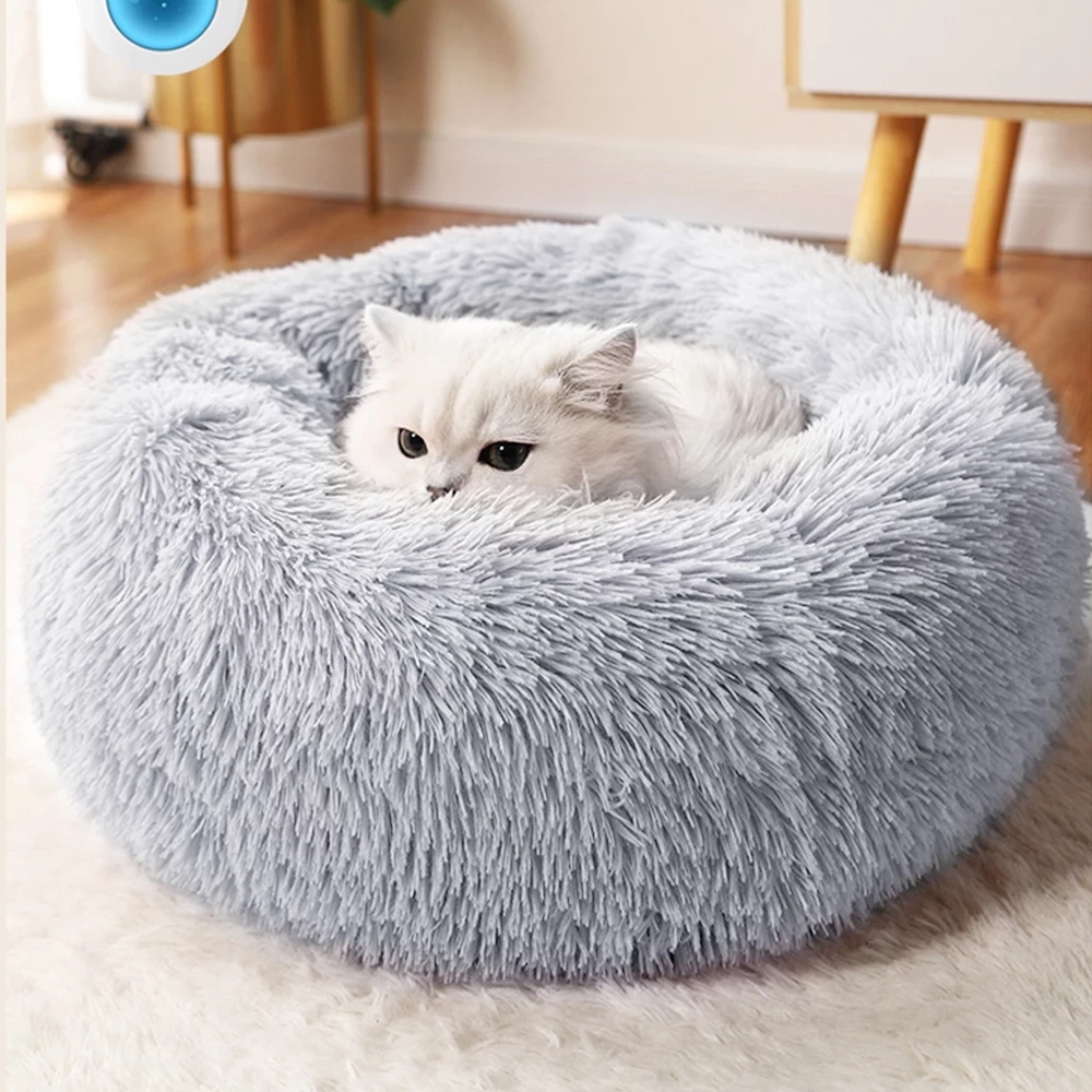 Cozy Cat and Dog Donut Bed
