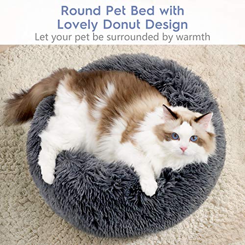rabbitgoo Fluffy Cat Bed for Indoors, Medium