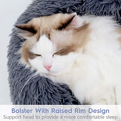 rabbitgoo Fluffy Cat Bed for Indoors, Medium
