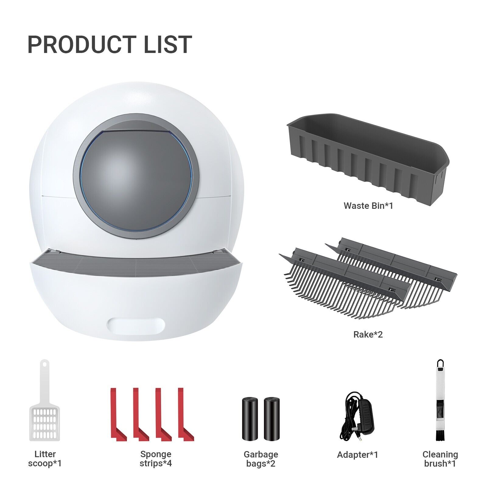 Smart Self-Cleaning WiFi Litter Box