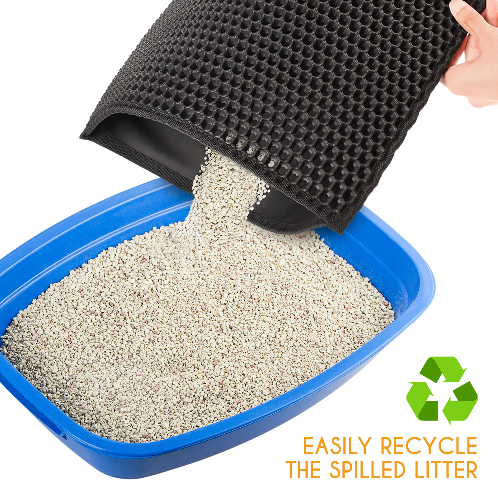 Waterproof Kitty Litter Mat with Double Layer