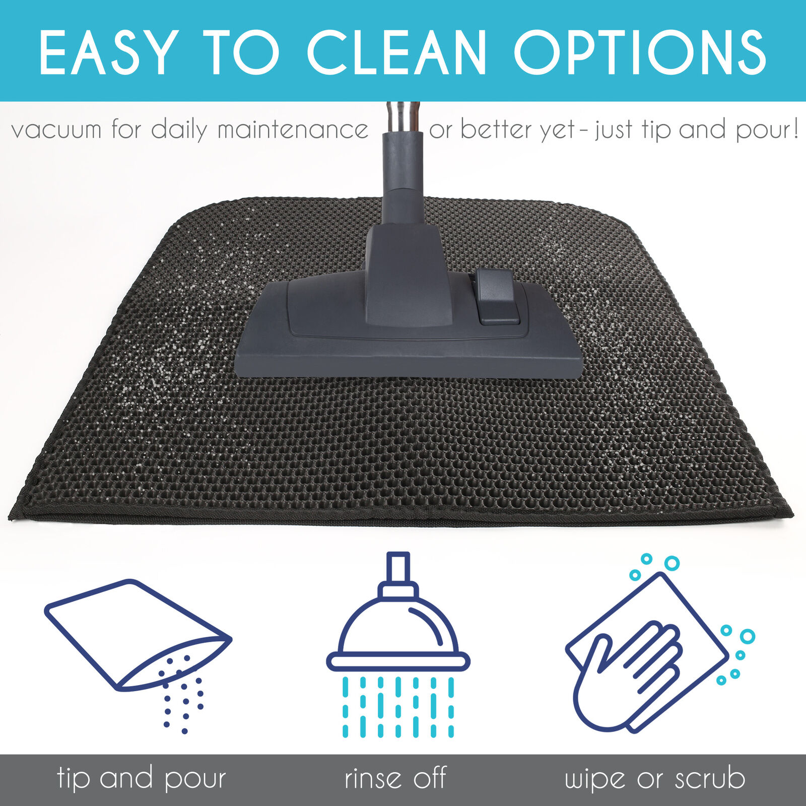 Waterproof Kitty Litter Mat with Double Layer