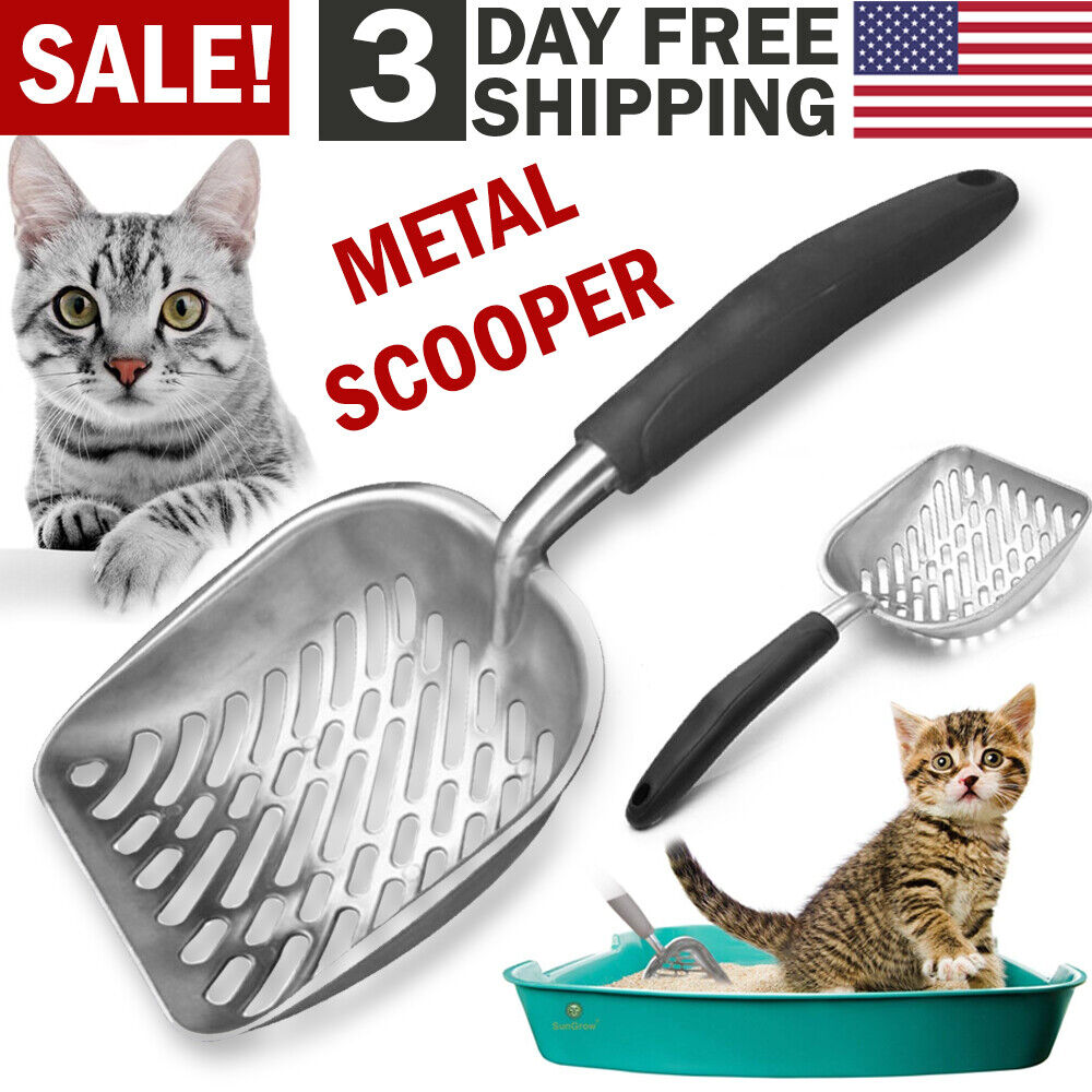 Metal Cat Litter Scooper for Cleaning Box