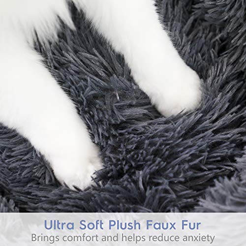 rabbitgoo Fluffy Cat Bed for Indoors, Medium