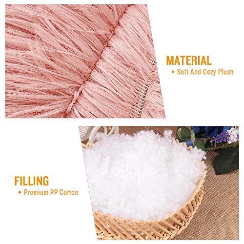 Pink Faux Fur Cat Bed for Improved Sleep