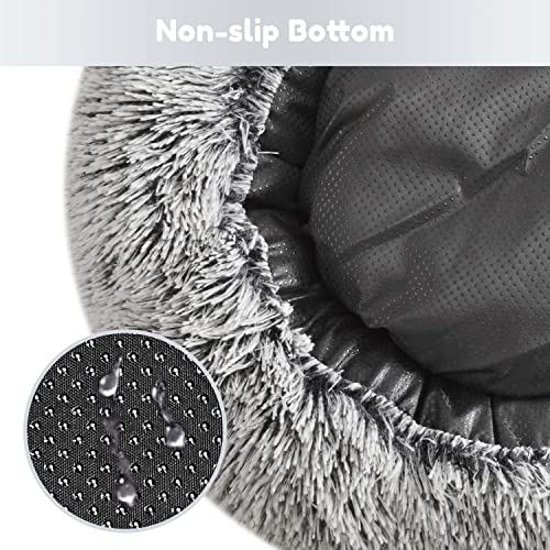 Faux Fur Calming Cat Bed for Indoor Pets