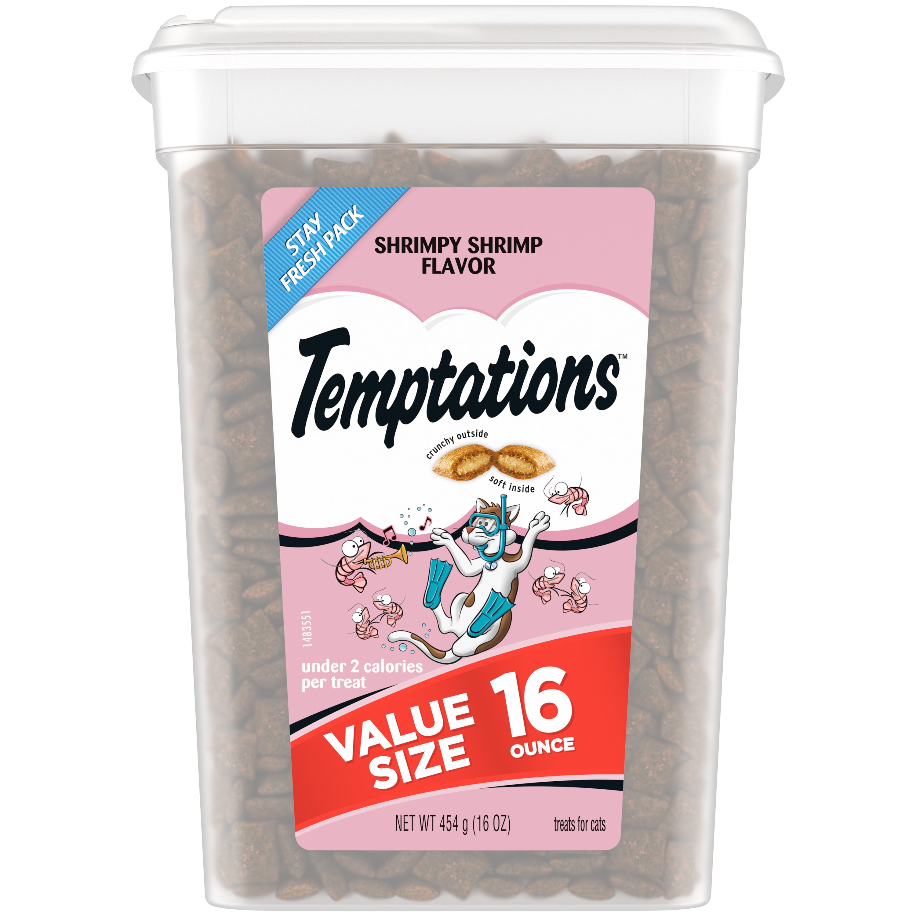Shrimpy Shrimp Cat Treats - 16oz Tub