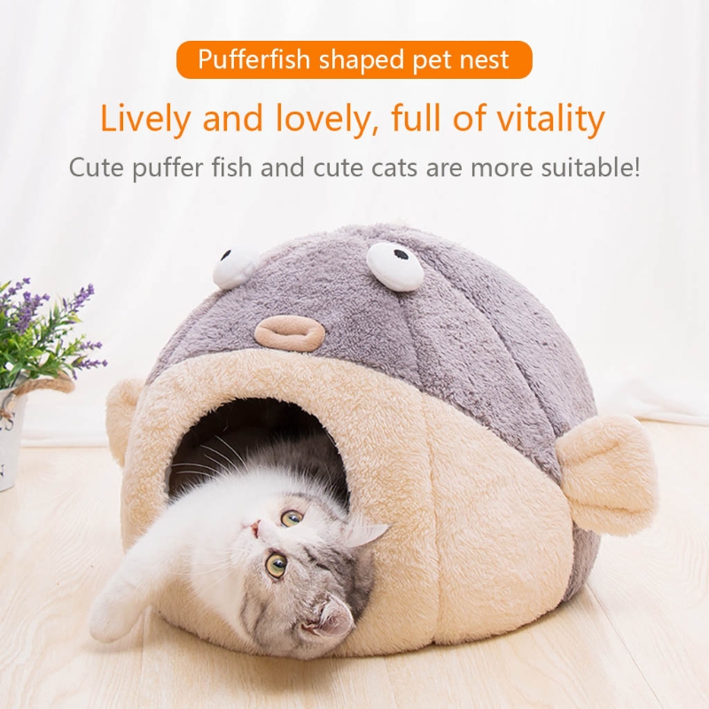 Soft Igloo Cat Bed Cave Tent