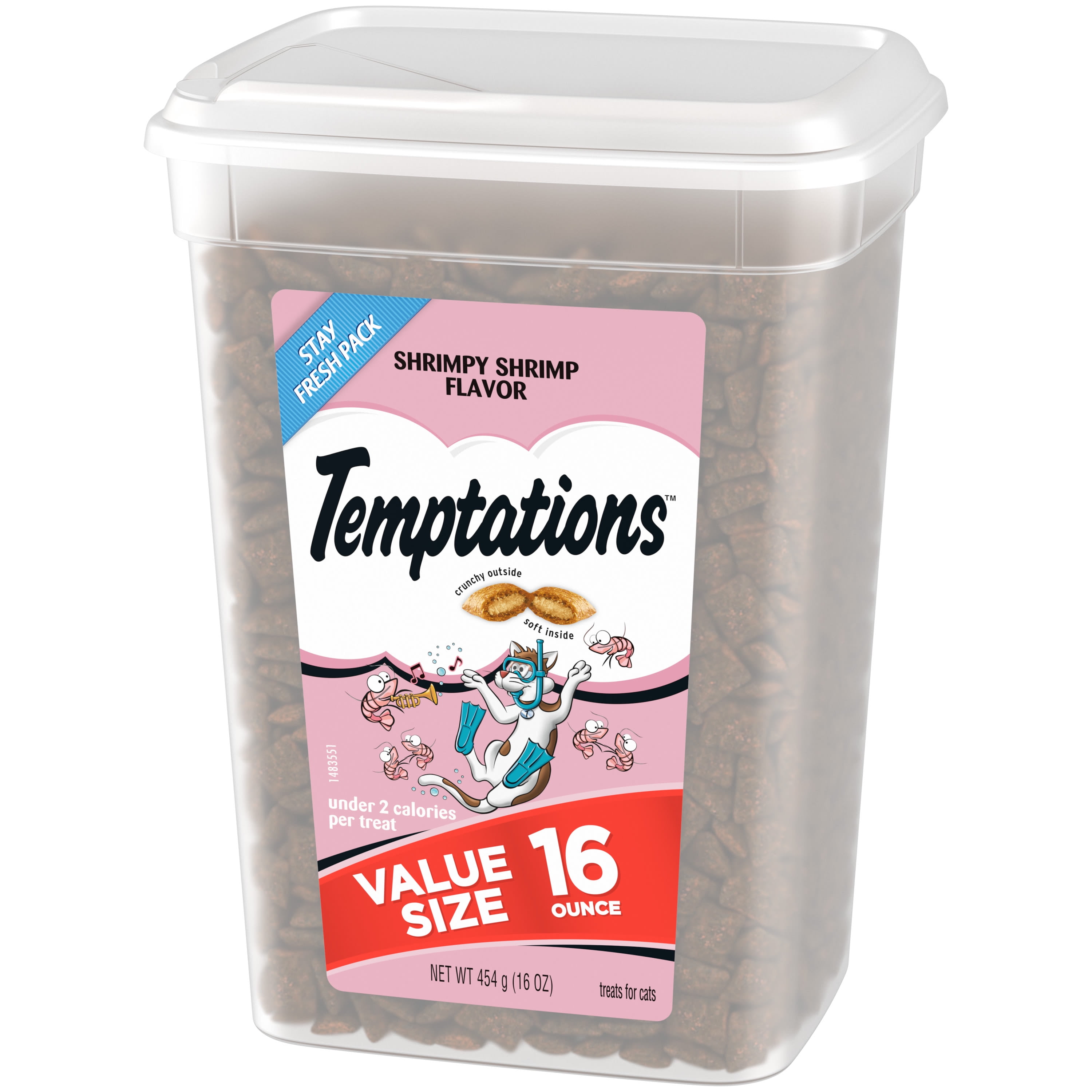 Shrimpy Shrimp Cat Treats - 16oz Tub