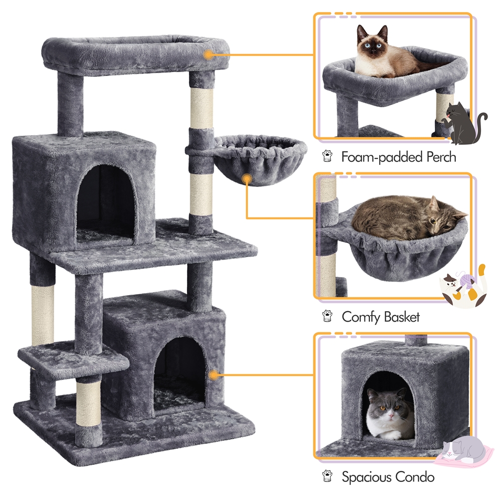 SMILE MART Cat Tree Tower with Condos