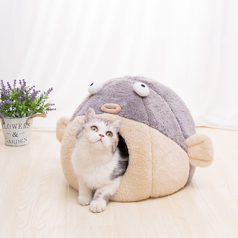Soft Igloo Cat Bed Cave Tent