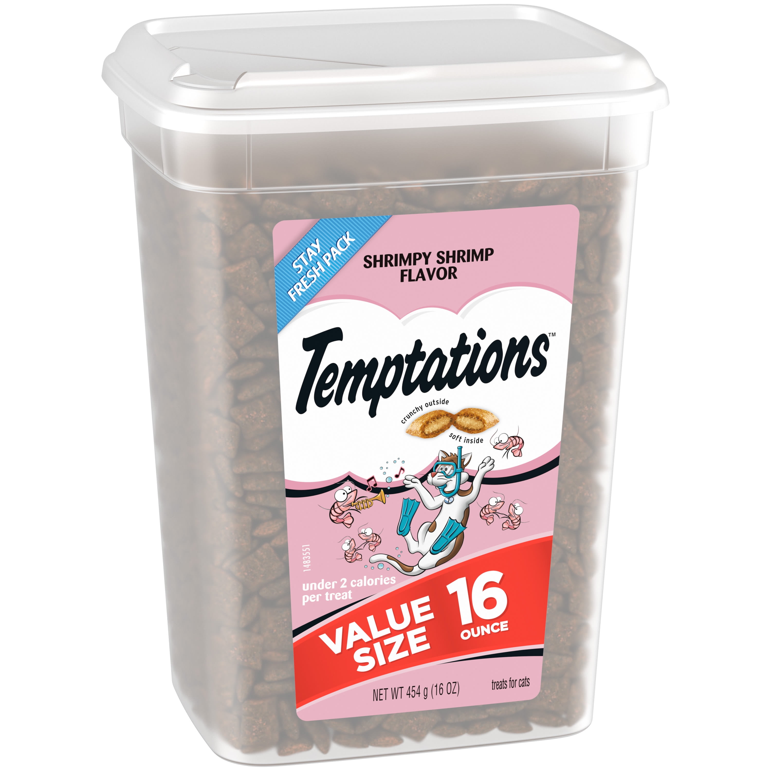 Shrimpy Shrimp Cat Treats - 16oz Tub