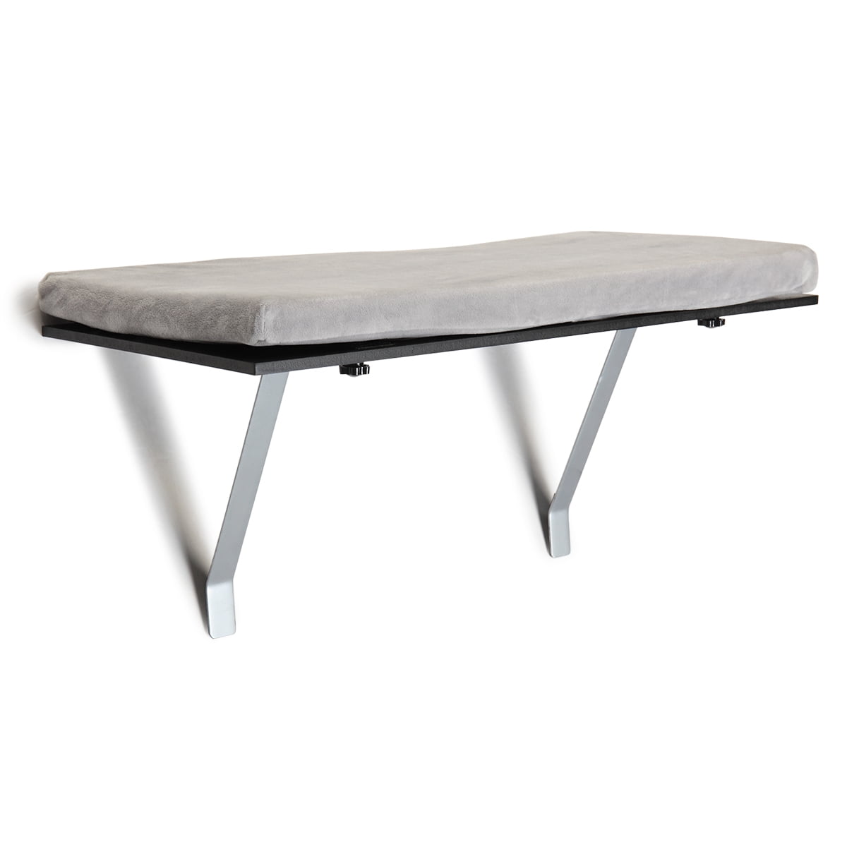 Easy-Install Cat Window Perch, Gray