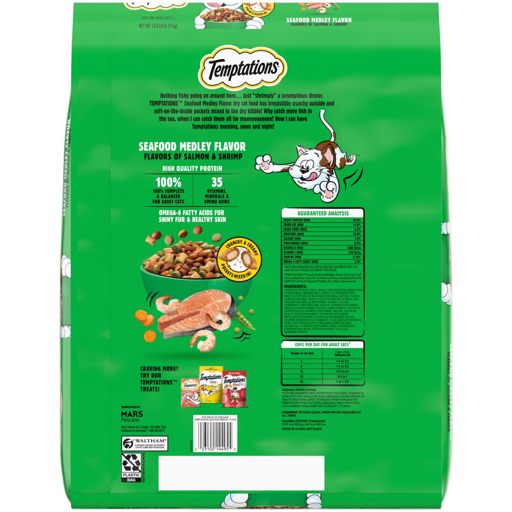 Seafood Medley Adult Cat Food, 13.5 Lb