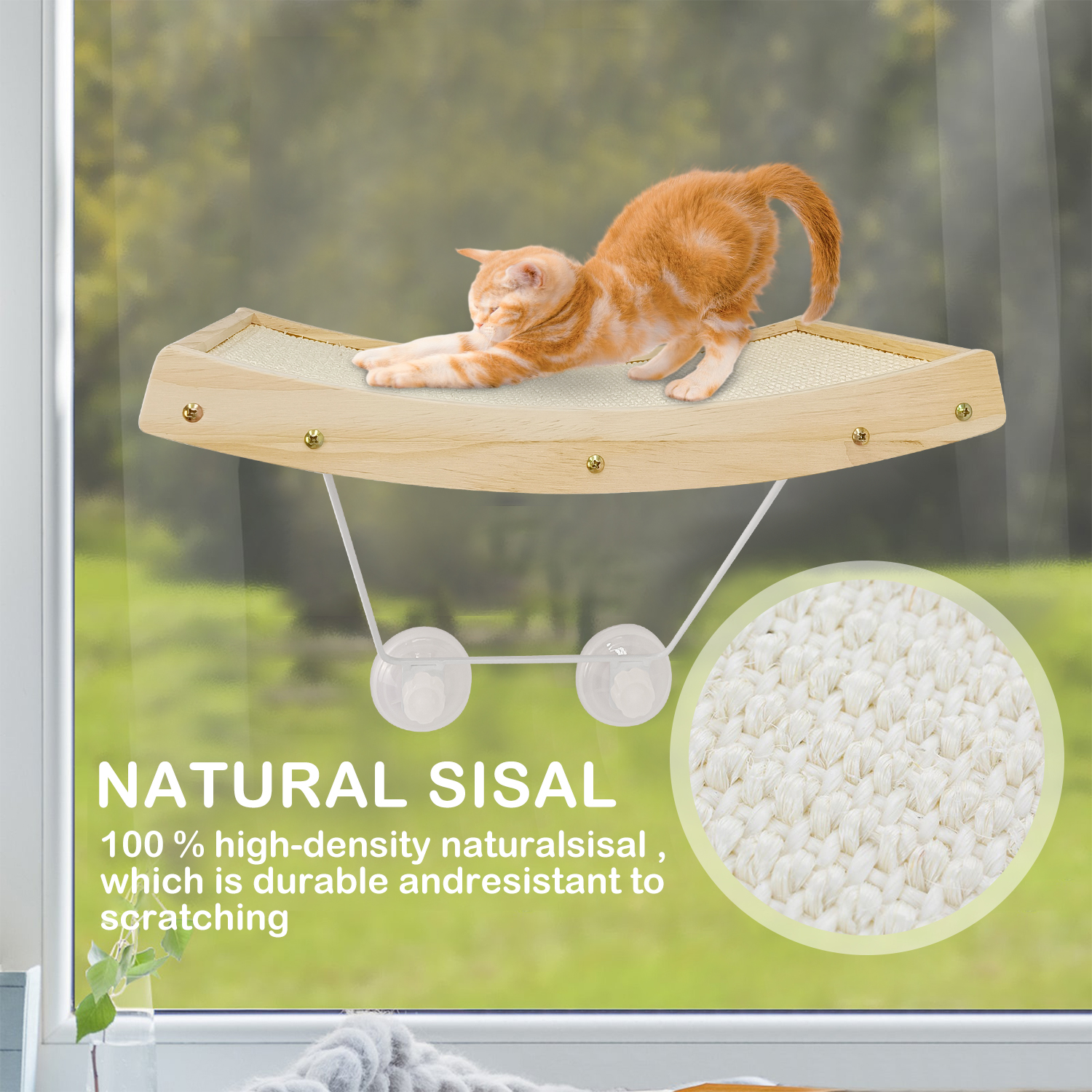 Cat Window Perch Hammock with Suction Cup