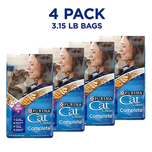 Purina High Protein Complete Cat Food (4 Bags)