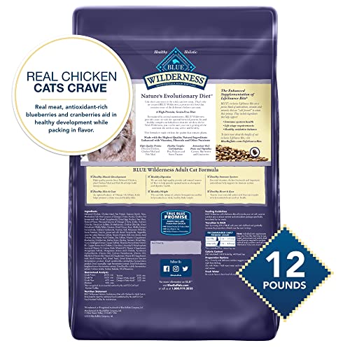 Blue Buffalo Wilderness Chicken Cat Food 12-lb