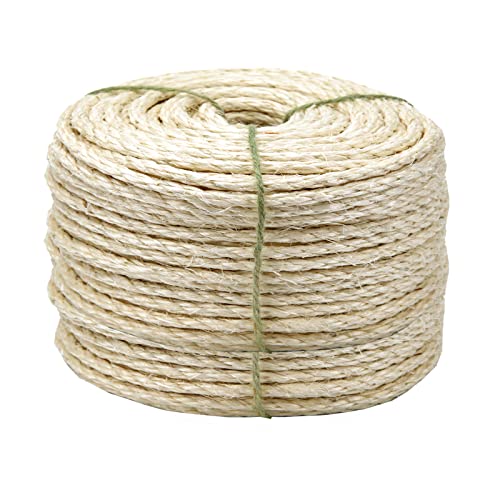 164ft Sisal Rope for Cat Scratching & DIY Projects