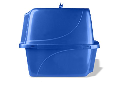 Blue Hooded Giant Cat Litter Box Odor Control