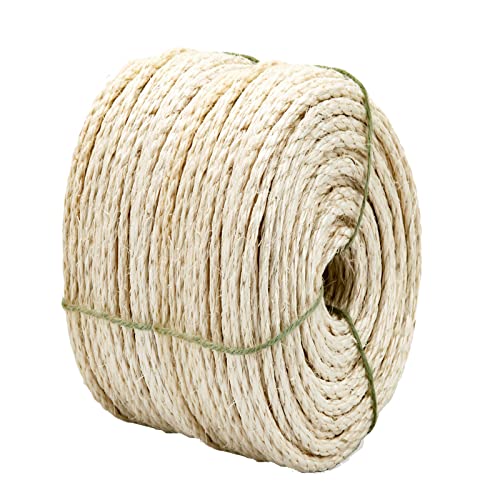 164ft Sisal Rope for Cat Scratching & DIY Projects