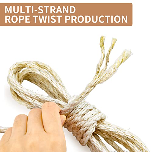 164ft Sisal Rope for Cat Scratching & DIY Projects