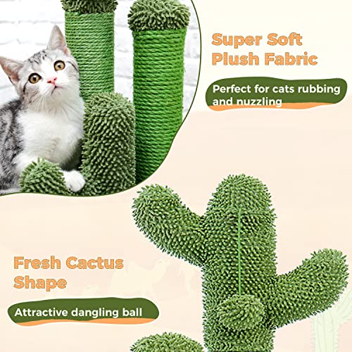 Cactus Cat Scratching Post with 3 Poles - Medium